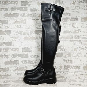 Marc Fisher Sleek Black Over the Knee Boots